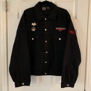 Vintage Harley-Davidson Denim Jacket (XL)